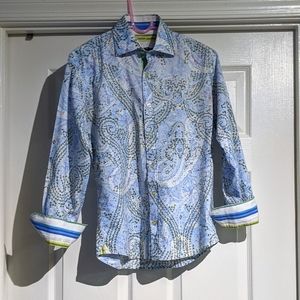 Stylish paisley men's Visconti button down!